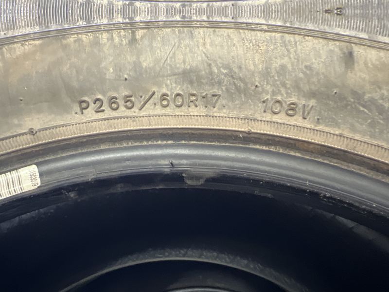265/60/17 GOODYEAR EAGLE RS-A