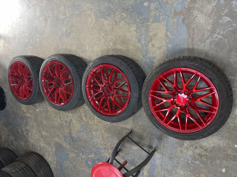 225/45/17 KUMHO ECSTA PS31 WITH F1R WHEELS SUBARU WRX